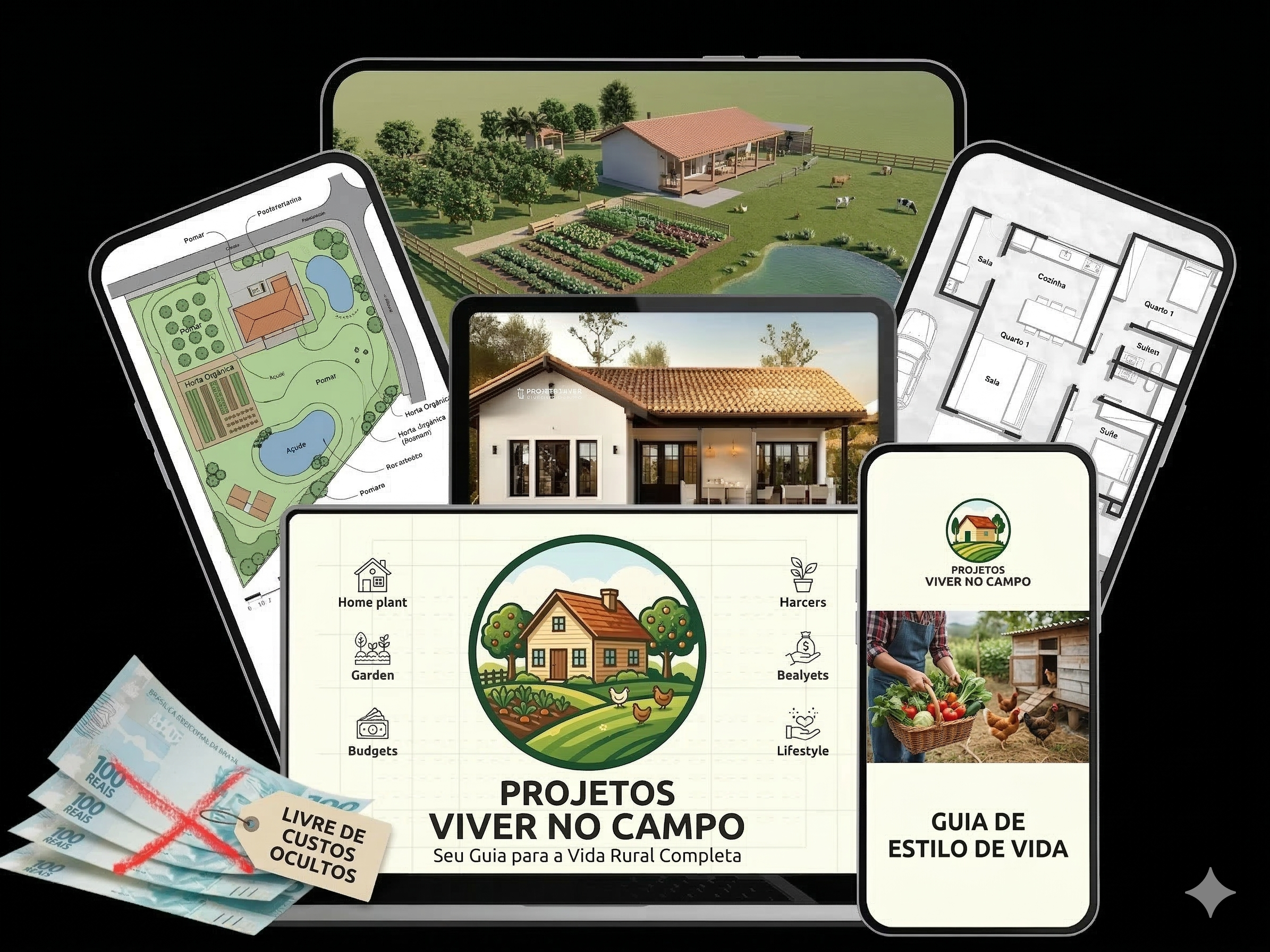 Mockup dos Projetos Rurais